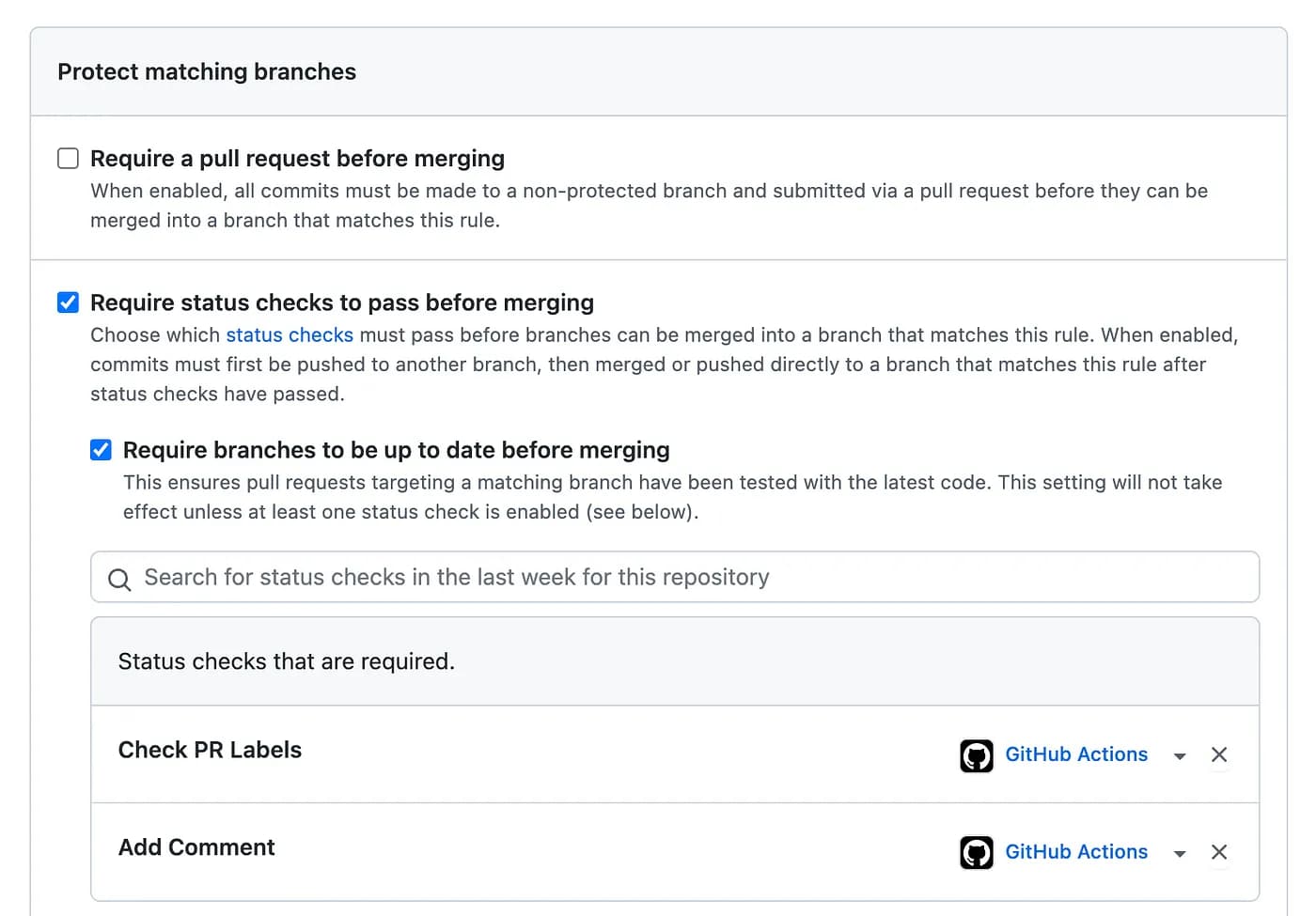 Branch Protection Workflows